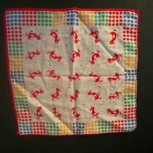 Multicolored Child Duck hanky